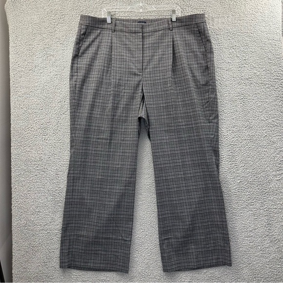 J. Crew Pants - J.Crew Pleated Trouser Pants Plaid Academia Preppy Workwear Office Women 22 x 31
